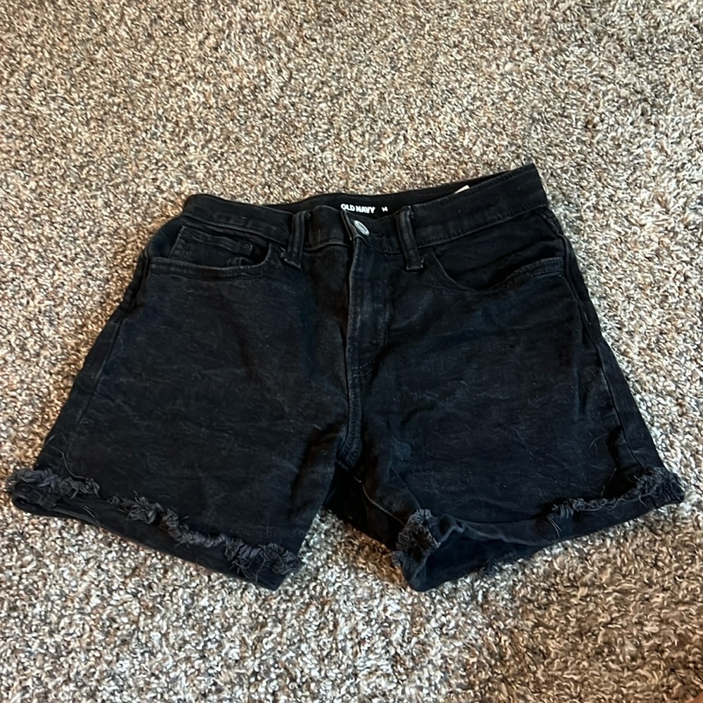 Black, old navy jean shorts